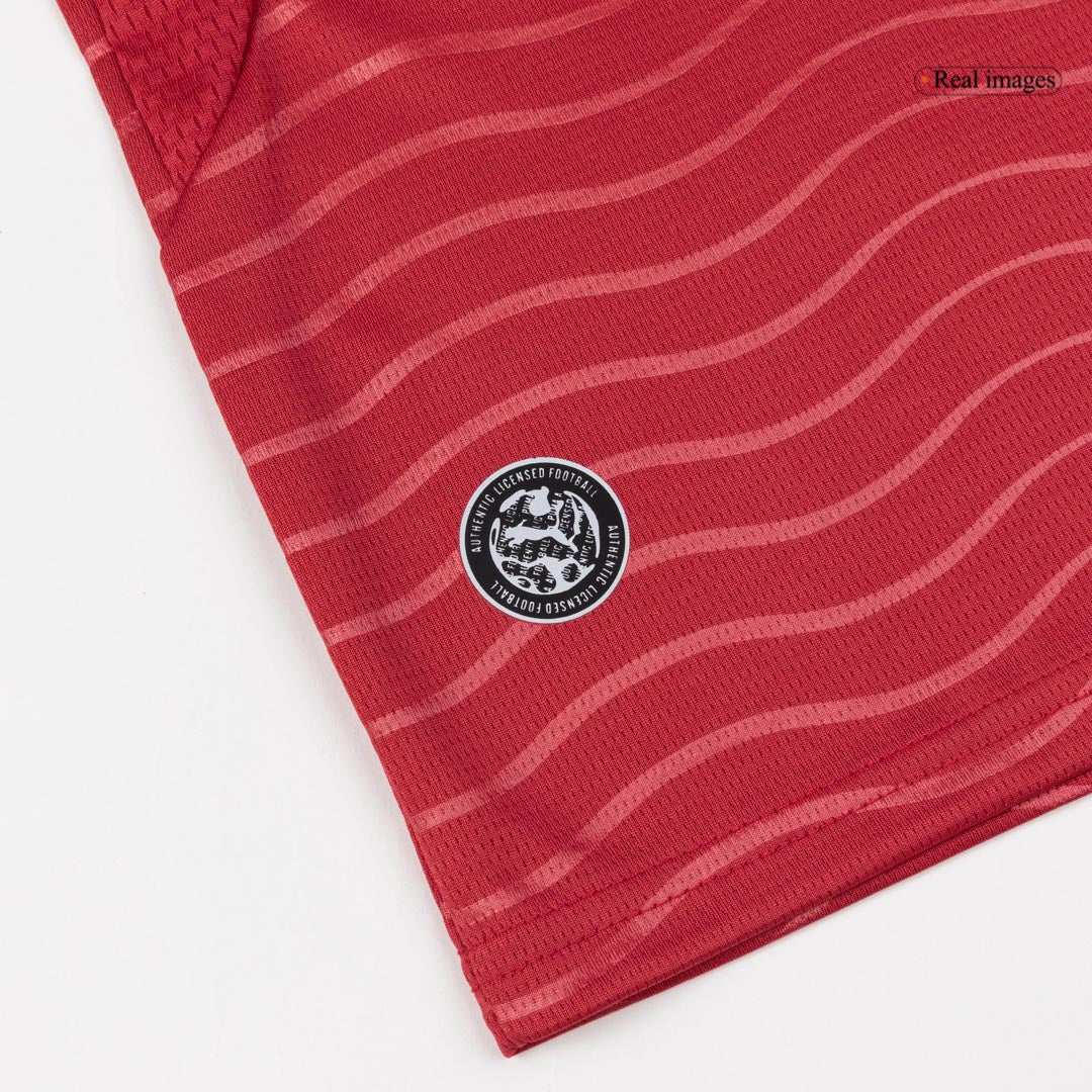 B. FERNANDES #8 Portugal Infantil Casa Copa do Mundo Conjunto(Camisa+Calção) 2026 Vermelho