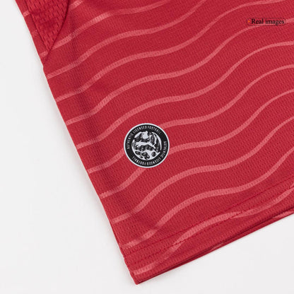 RONALDO #7 Portugal Infantil Casa Copa do Mundo Conjunto(Camisa+Calção) 2026 Vermelho