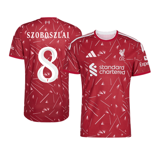 Versão do Jogador SZOBOSZLAI #8 Liverpool Casa Futebol Camisas 2026/27 Vermelho - UCL