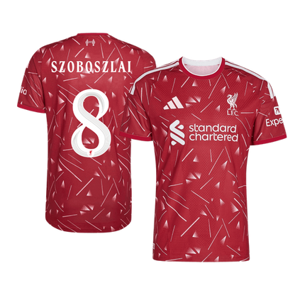 Versão do Jogador SZOBOSZLAI #8 Liverpool Casa Futebol Camisas 2026/27 Vermelho - UCL