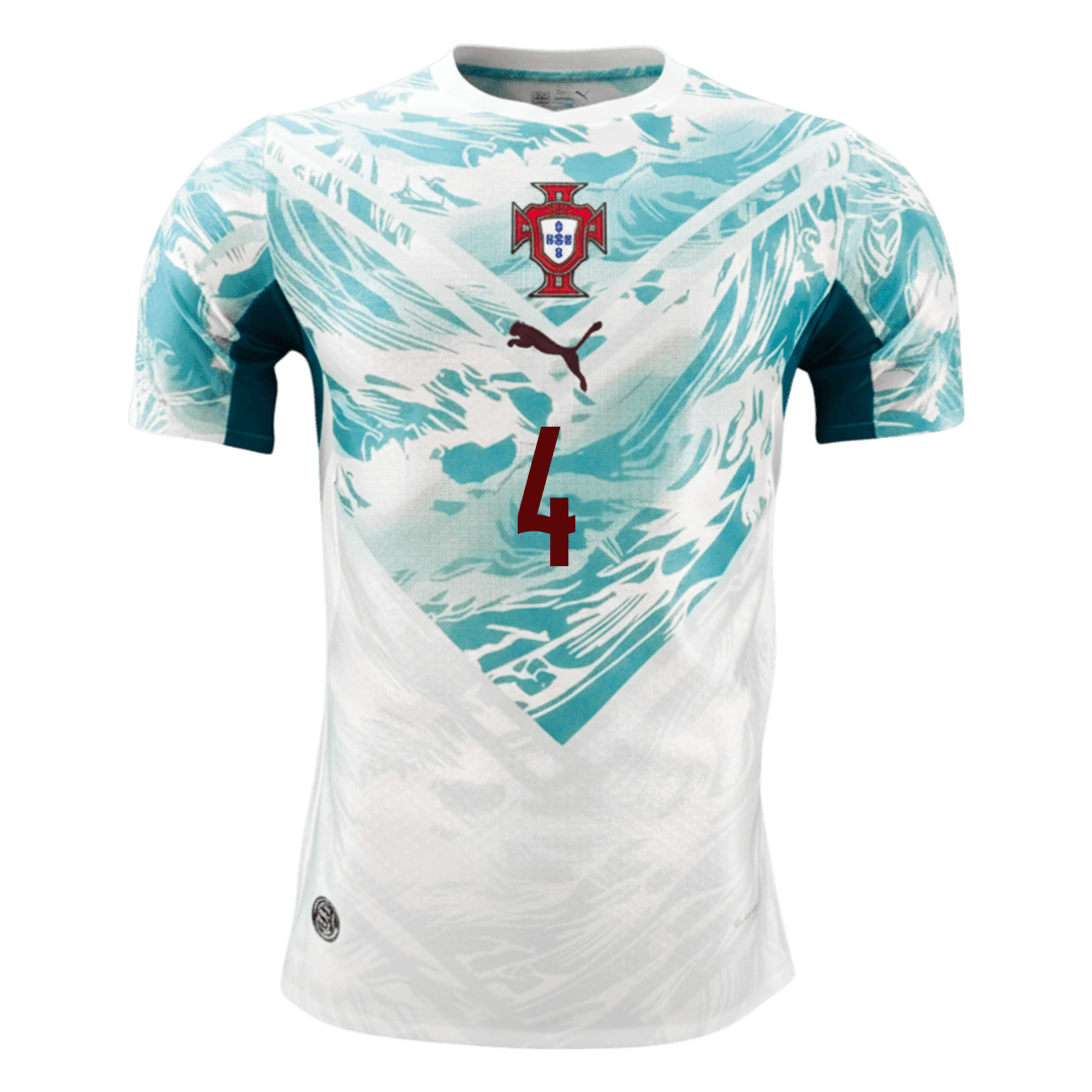 Versão do Jogador RÚBEN DIAS #4 Portugal Fora Copa do Mundo Futebol Camisas 2026