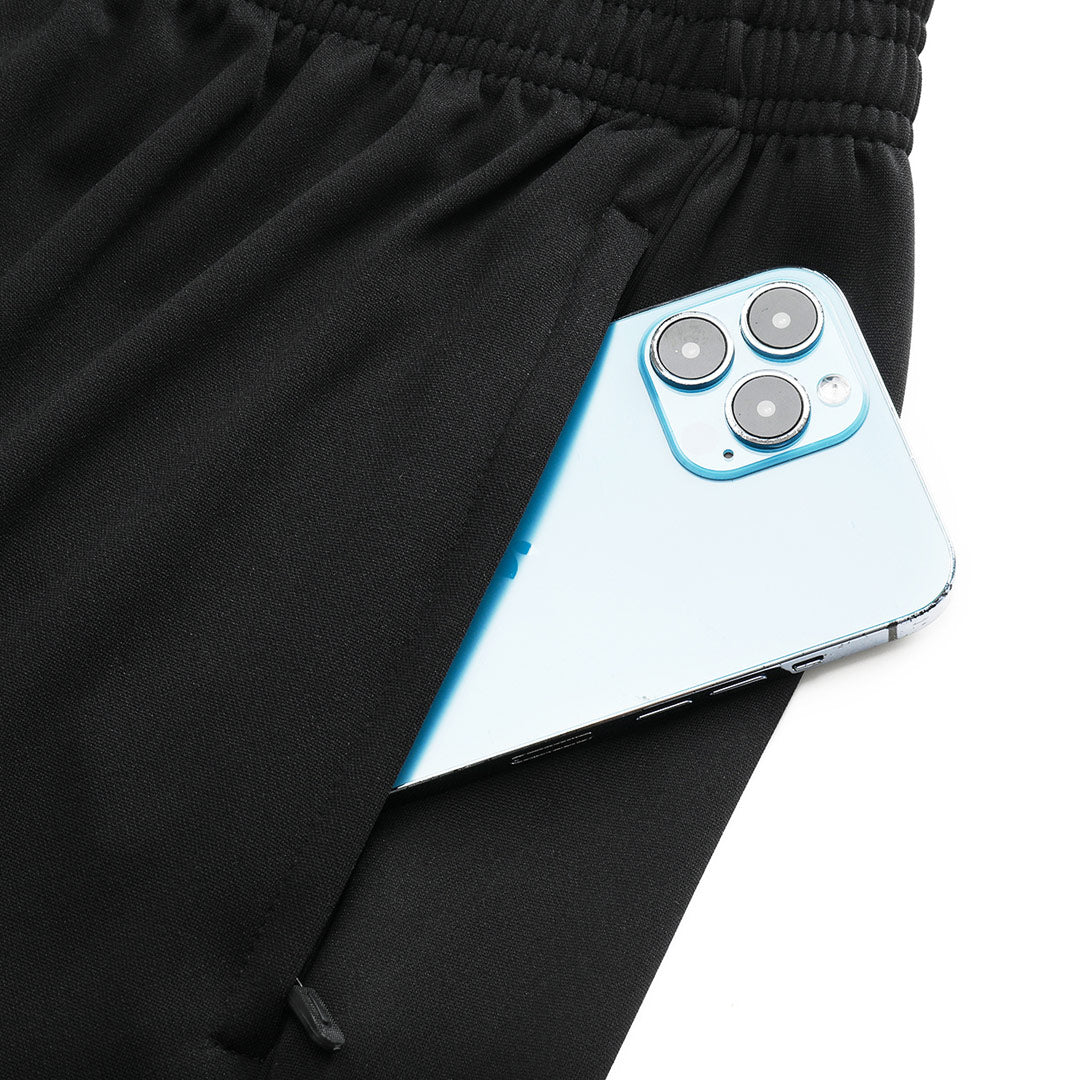 Manchester United Zíper Moletom Conjunto (Top+Calças) 2025/26 Preto