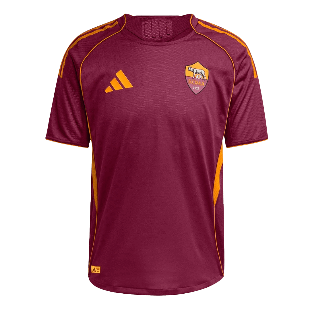 Autêntico Roma Casa Futebol Camisas 2025/26 Vermelho