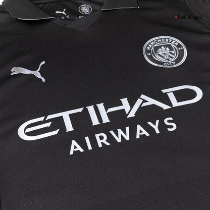 REIJNDERS #4 Manchester City Fora Camisa 2025/26 Preto