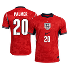Versão do Jogador PALMER #20 England Fora Copa do Mundo Futebol Camisas 2026 Vermelho