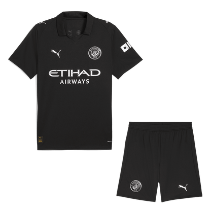 Manchester City Fora Camisa 2025/26- Preto
