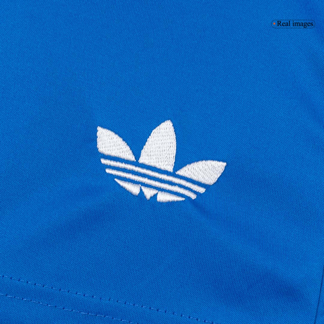 Real Madrid Infantil 
 Fora Terceira Futebol Camisa Conjunto (Camisa+Shorts+Meias) 2025/26 Azul