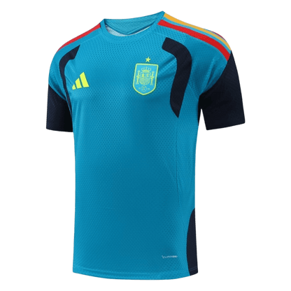Versão Do Jogador Espanha Copa do Mundo Camisa Conjunto(Camisa+Calções) 2026 Azul