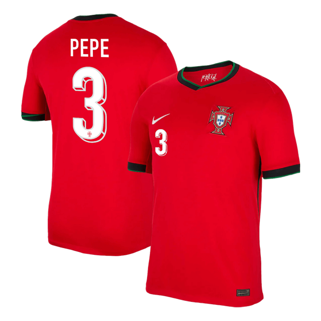 PEPE #3 Portugal Home Euro 2024 Football Shirt