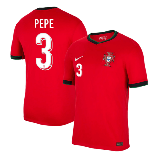 PEPE #3 Portugal Home Euro 2024 Football Shirt