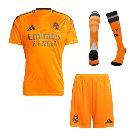 Men's Real Madrid Away Football Shirt Kit (Shirt+Shorts+Socks) 2024/25 Football Kit UK