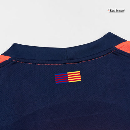 Barcelona Fora Terceira Camisa Conjunto (Camisa+Calções) 2025/26 Laranja
