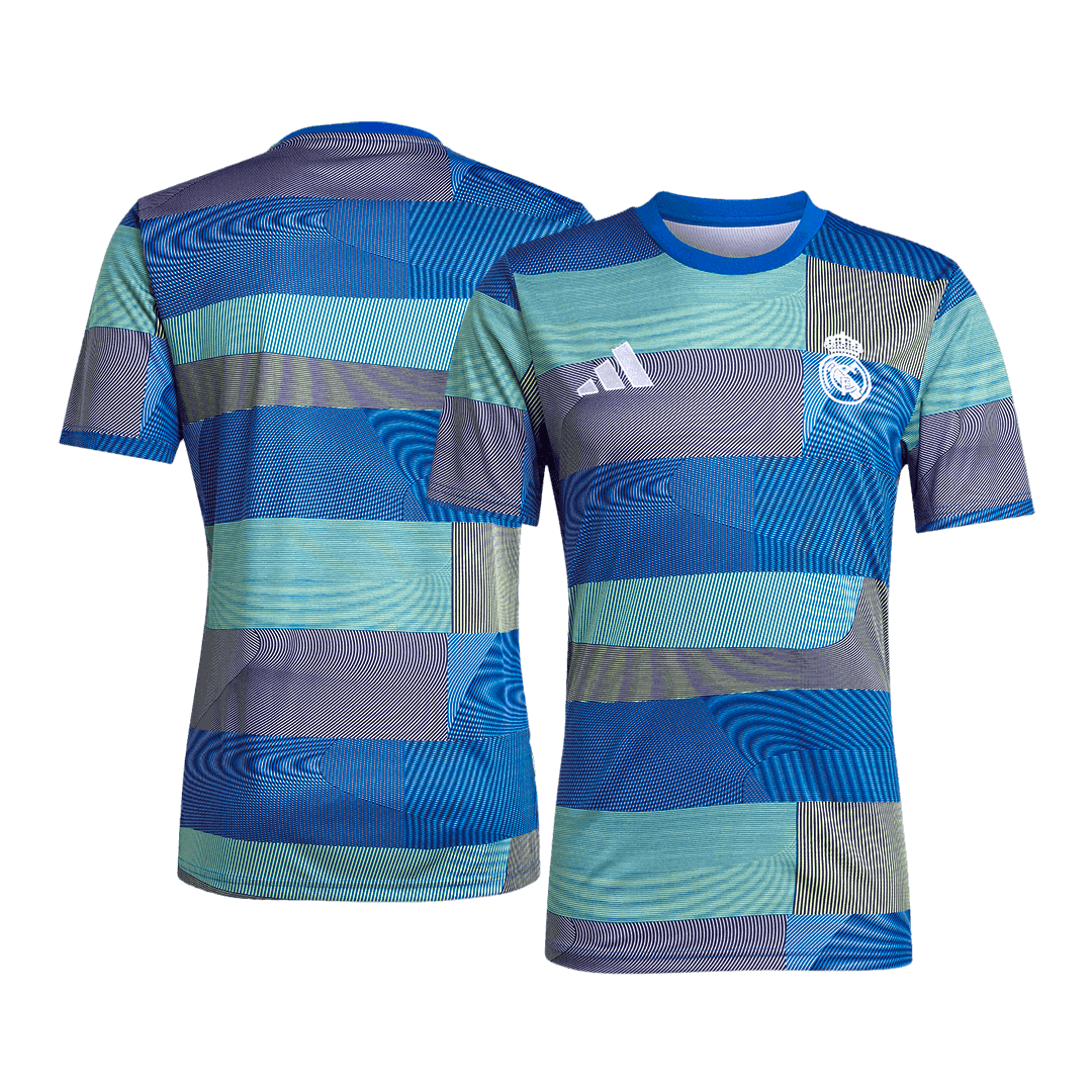 Real Madrid Pré-Jogo Futebol Camisa 25/26 Azul