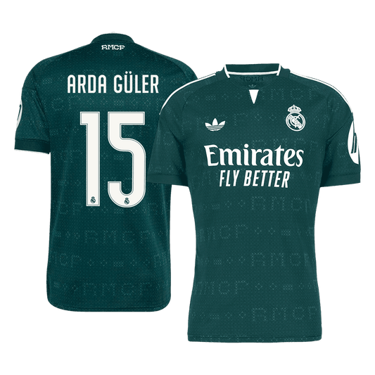 ARDA GÜLER #15 Real Madrid Fora Camisa 2026/27 Verde