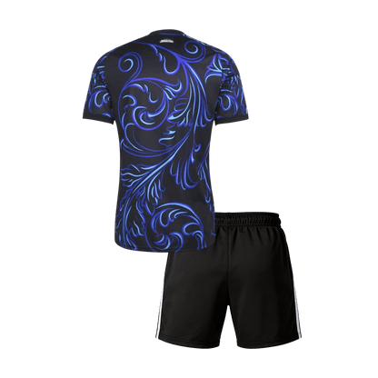 Argentina Infantil Fora Copa do Mundo Futebol Camisa Conjunto (Camisa+Shorts) 2026 Preto - camisola de futebol