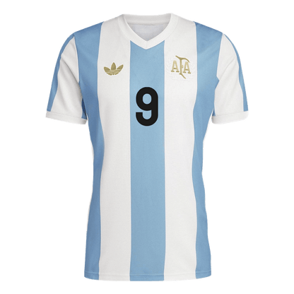 J.ALVAREZ #9 Argentina Camisola de futebol personalizada 2024 50th aniversário