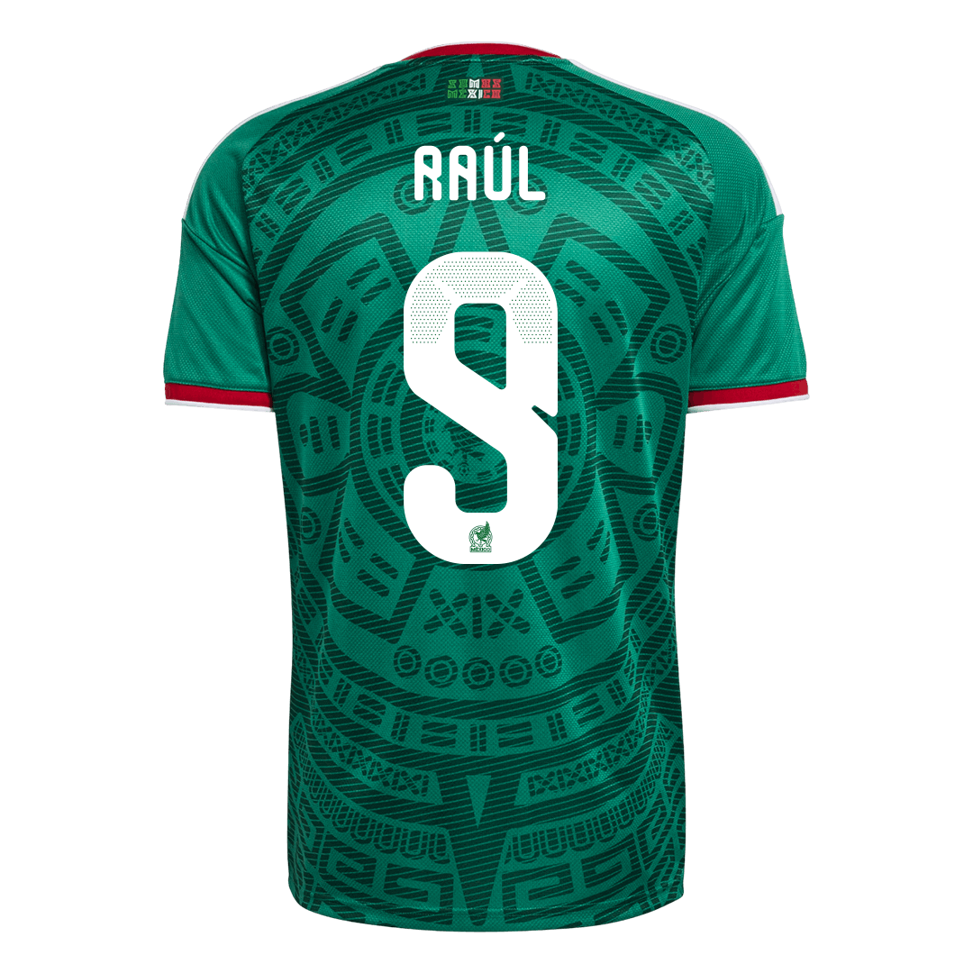 Raúl #9 Mexico Casa Camisa 2026 Verde