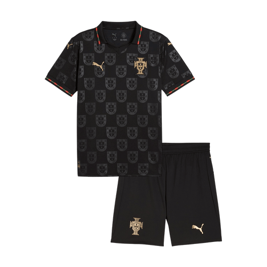 Portugal World Cup Especial Camisa Conjunto(Camisa+Calções) 2026 Preto