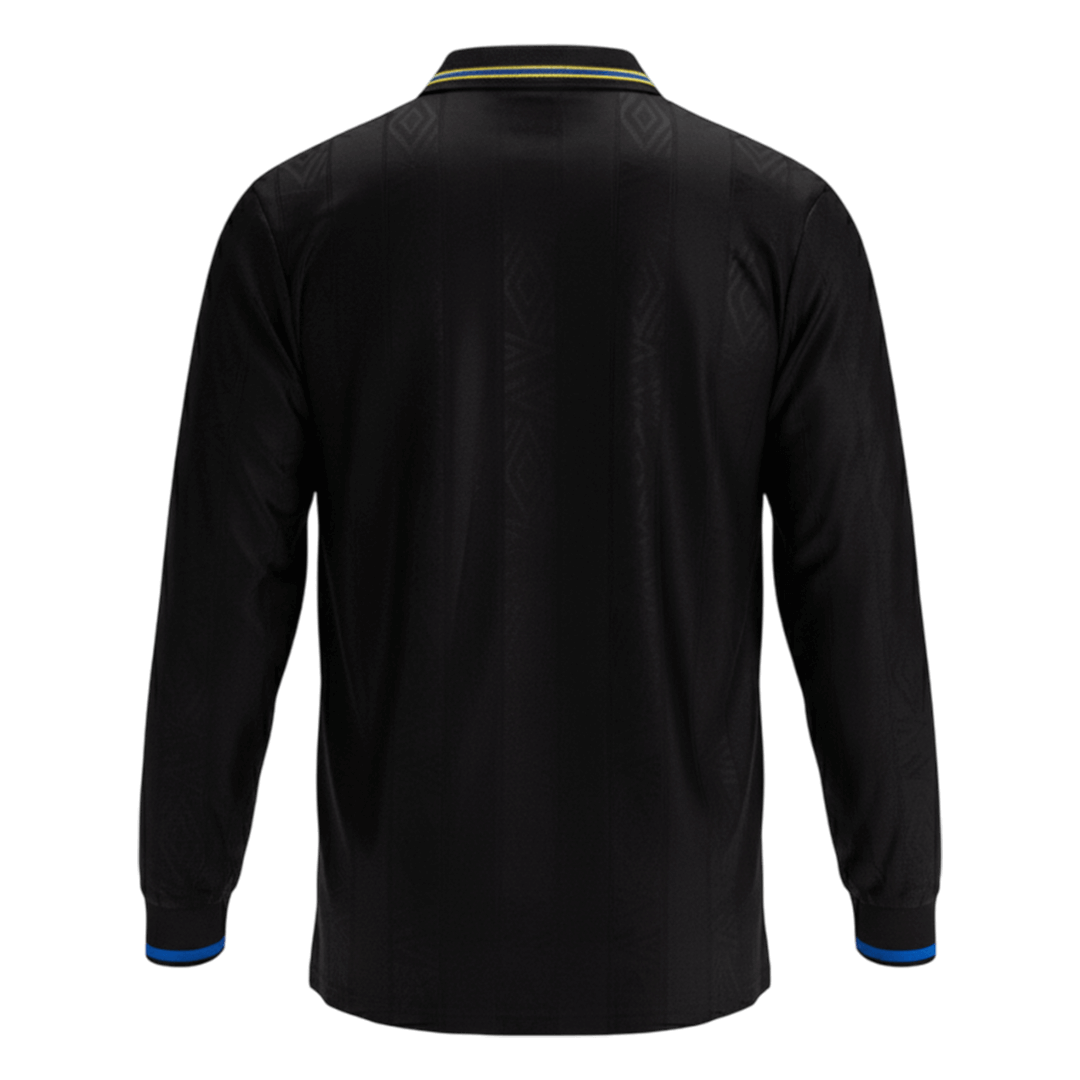 Retrô Manchester United Fora Manga Longa Camisa 1993/94 Preto