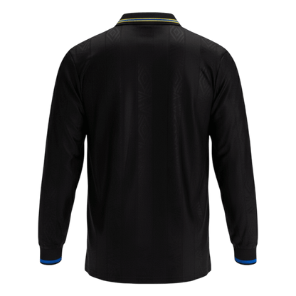 Retrô Manchester United Fora Manga Longa Camisa 1993/94 Preto