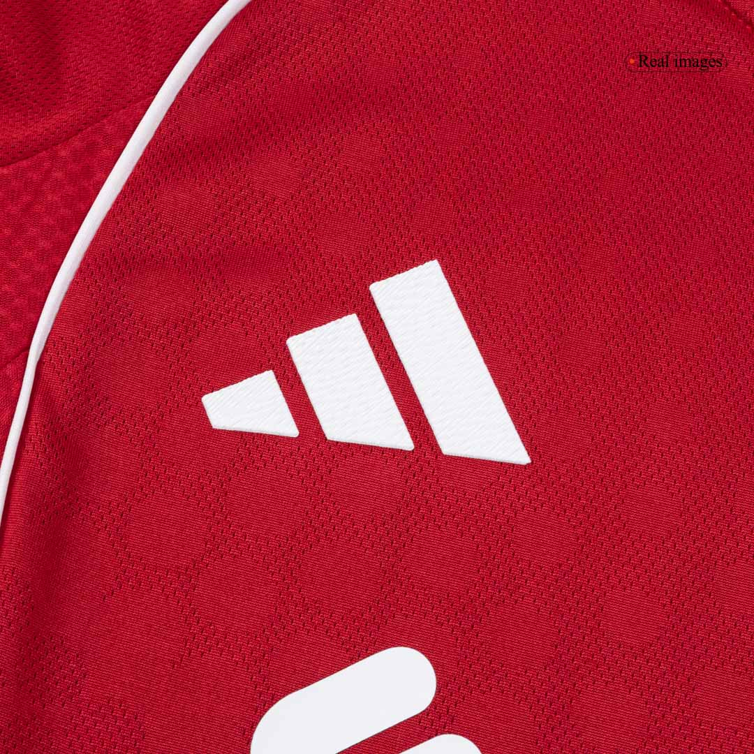 Autêntico ISAK #9 Liverpool Casa UCL Futebol Camisas 2025/26 Vermelho - UCL