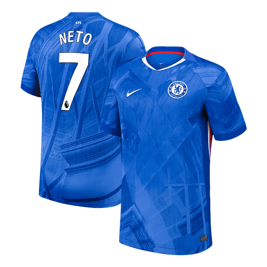 【Super Qualidade】NETO #7 Chelsea
 Casa Futebol Camisa 2025/26 Azul