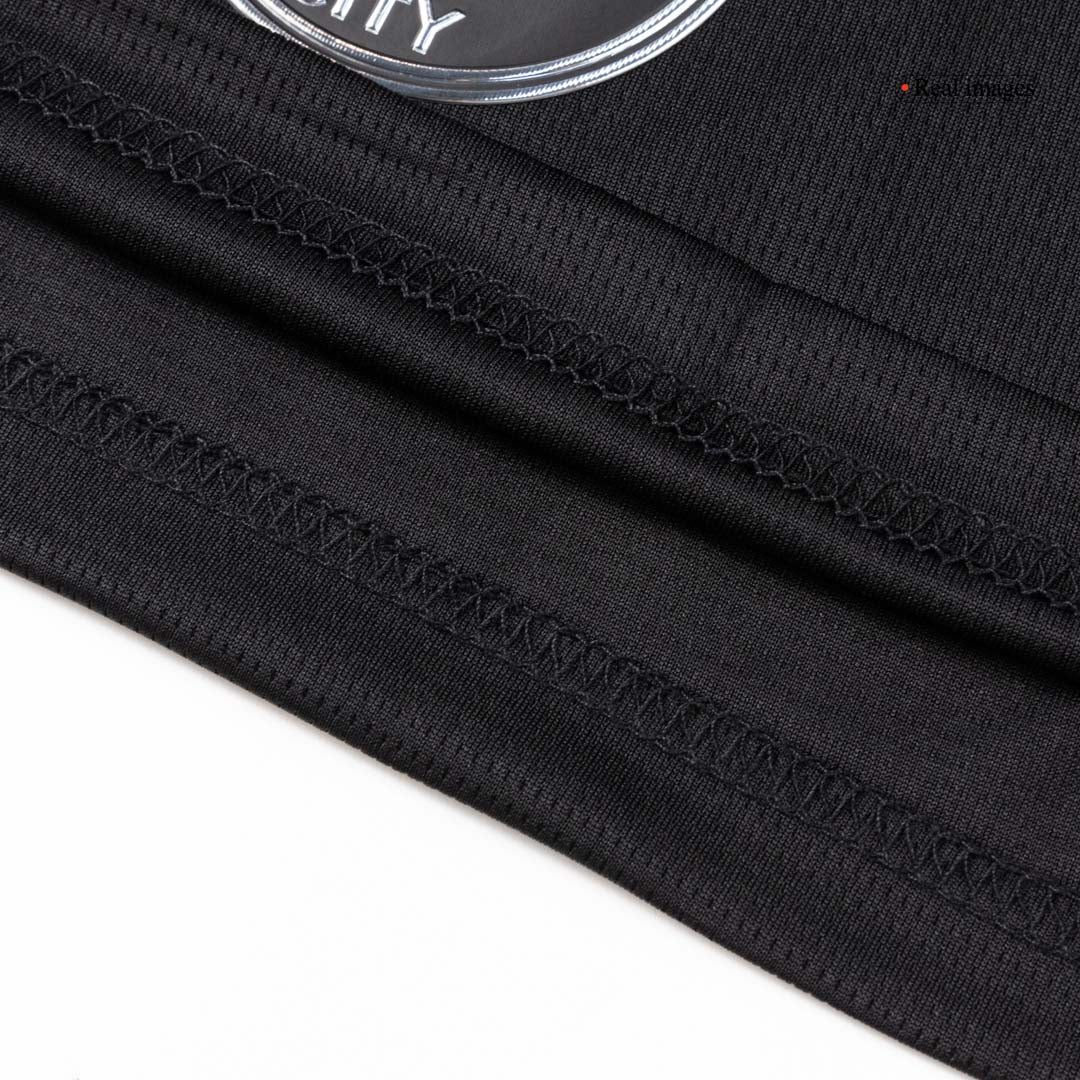 Manchester City Fora Camisa Conjunto(Camisa+Calções+Meias) 2025/26 Preto