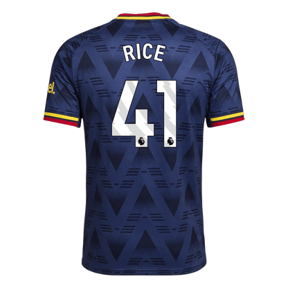 Versão do Jogador RICE #41 Arsenal Fora Futebol Camisas 2026/27 Marinha