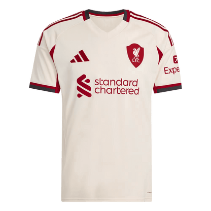 GAKPO #18 Liverpool Fora Camisa 2025/26 Branco