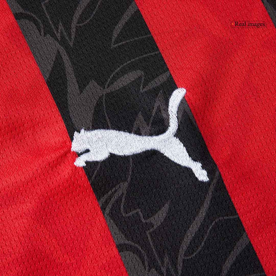 RAFA LEÃO #10 AC Milan Casa Camisa 2025/26-Vermelho & Preto