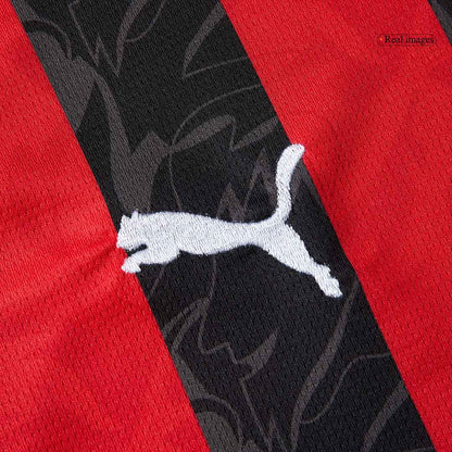 RAFA LEÃO #10 AC Milan Casa Camisa 2025/26-Vermelho & Preto