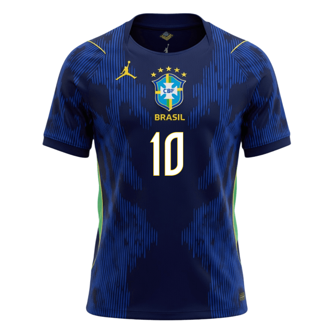 NEYMAR JR. #10 Brazil Fora Copa do Mundo Camisa 2026 Marinha