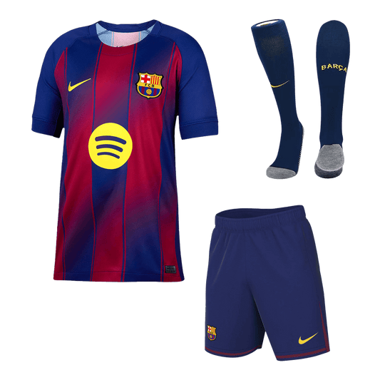 Barcelona Casa Camisa Conjunto (Camisola + Calções+Meias) 2025/26- Vermelho&Azul