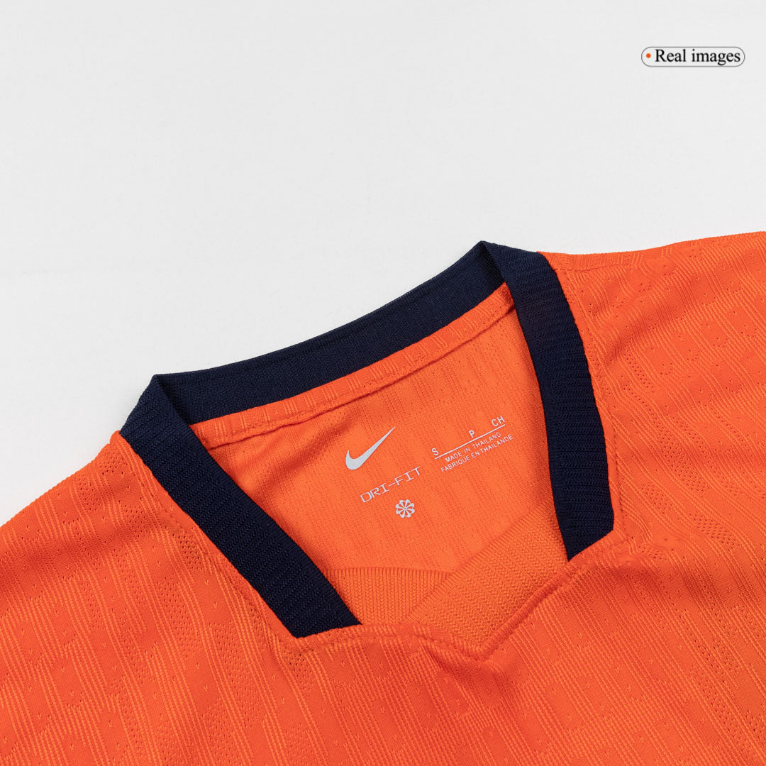 Versão do Jogador F.DE JONG #21 Netherlands Casa Copa do Mundo Futebol Camisas 2026 Laranja