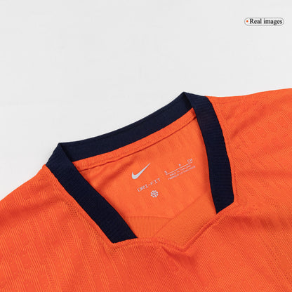 Versão do Jogador XAVI #7 Netherlands Casa Copa do Mundo Futebol Camisas 2026 Laranja