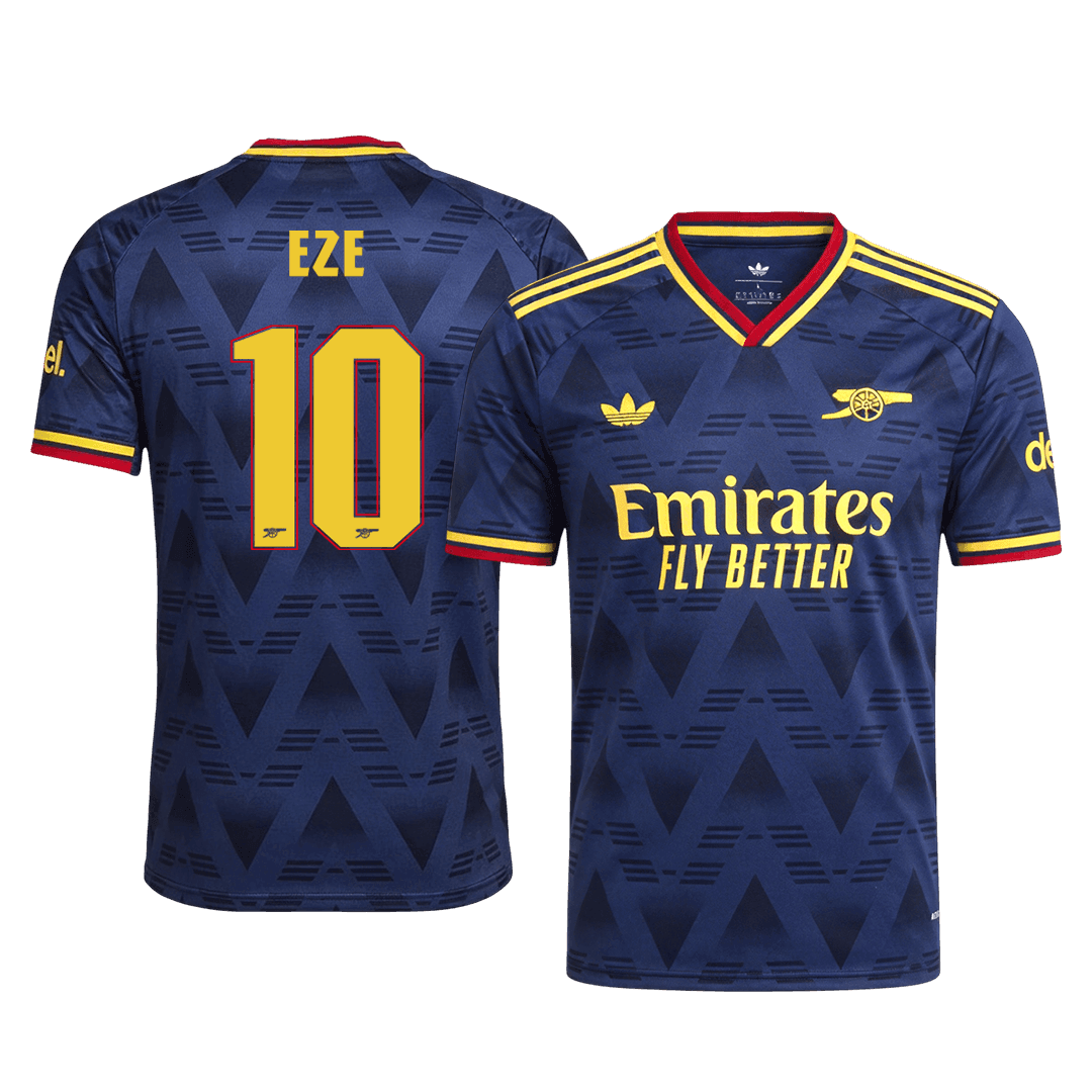 Versão do Jogador EZE #10 Arsenal Fora Futebol Camisas 2026/27 Marinha - UCL