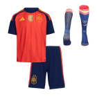 Spain Infantil 
 Casa Copa do Mundo World Cup Futebol Camisa Conjunto (Camisa+Shorts+Meias) 2026 Vermelho