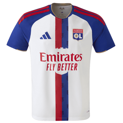 Versão do Jogador Olympique Lyonnais Casa Futebol Camisas 2026/27 Branco