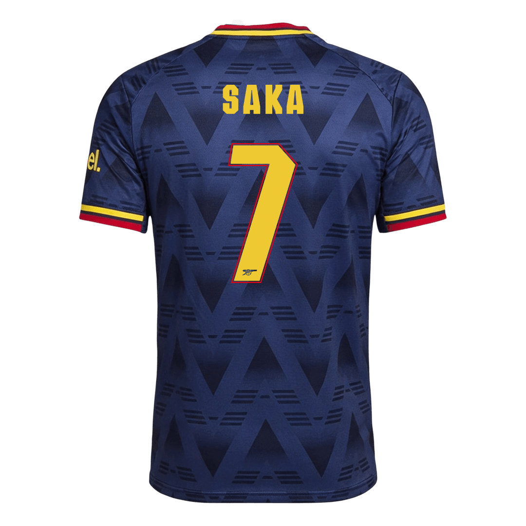Versão do Jogador SAKA #7 Arsenal Fora Futebol Camisas 2026/27 Marinha - UCL