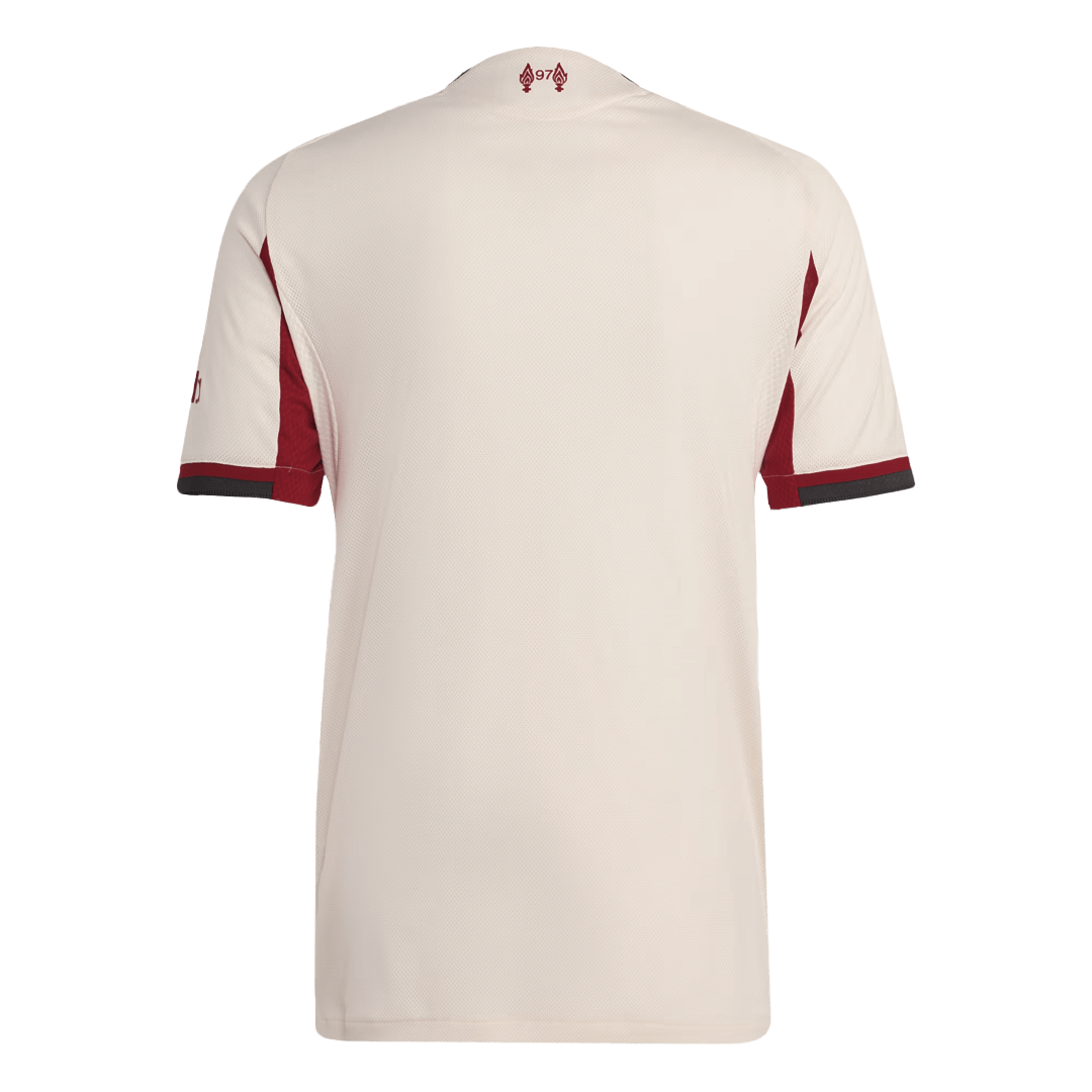 Autêntico Liverpool Fora Futebol Camisas 2025/26 Branco