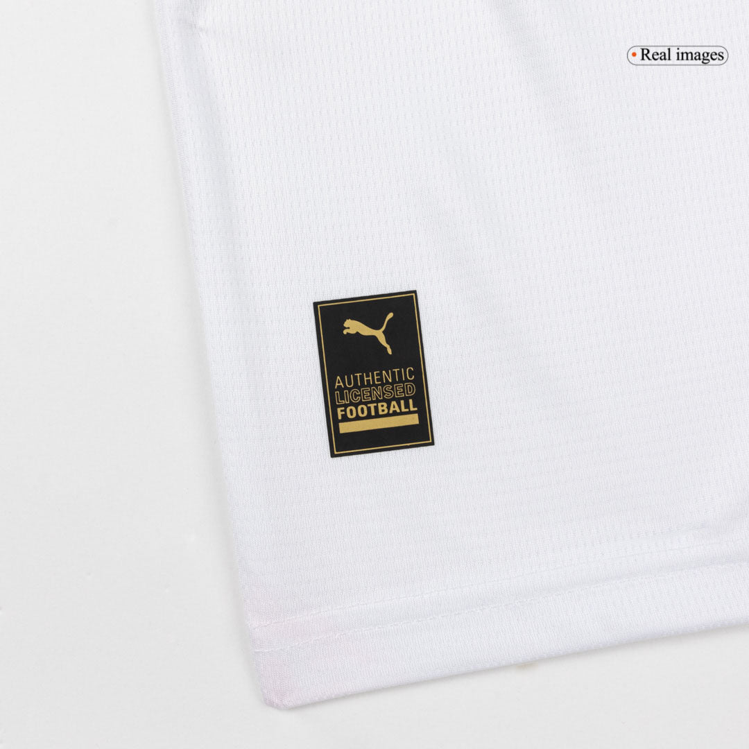 AC Milan Infantil 
 Fora Futebol Camisa Conjunto (Camisa+Shorts+Meias) 2025/26 Branco