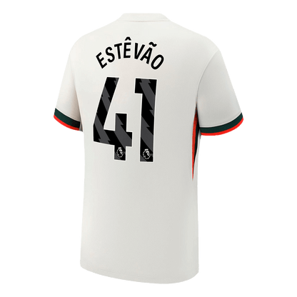 ESTÊVÃO #41 Chelsea Fora Camisa 2025/26 Branco