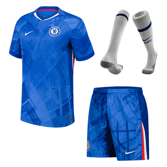 Chelsea 
Casa 
 Camisa 
Conjunto (Camisa + Calções + Meias) 
2025/26 
 Azul