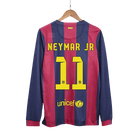 Camisola de futebol retro NEYMAR JR #11 Barcelona Home manga comprida 2014/15