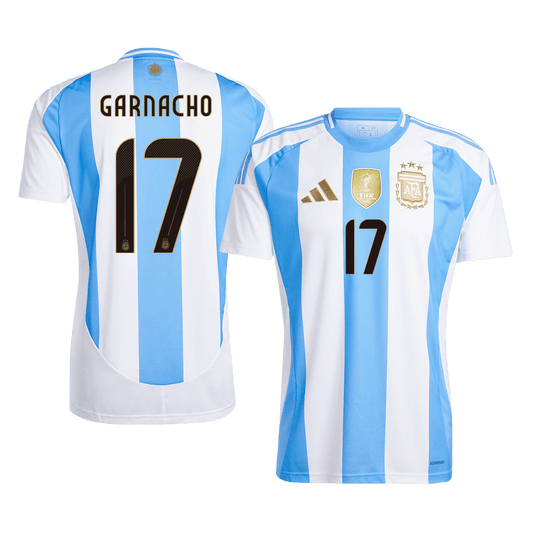 GARNACHO #17 Argentina Home Custom Shirt 2024 Football Shirt