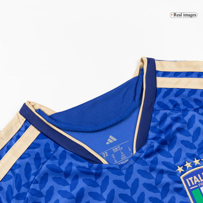 Itália Infantil  Casa Copa do Mundo Futebol Camisa Conjunto (Camisa+Shorts+Meias) 2025/26 Azul