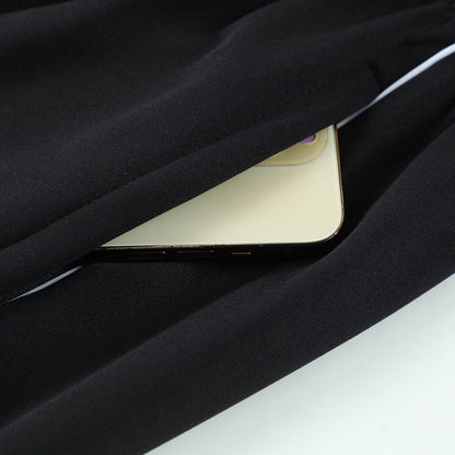 Real Madrid Zíper Moletom Conjunto (Top+Calças) 2025/26 Preto