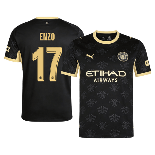 ENZO #17 Manchester City Fora Camisa 2026/27 Preto UCL