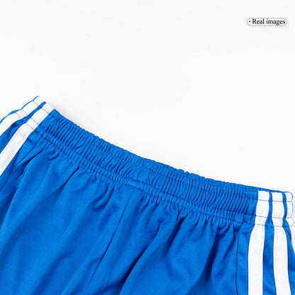 Real Madrid Infantil 
 Fora Terceira Futebol Camisa Conjunto (Camisa+Shorts+Meias) 2025/26 Azul