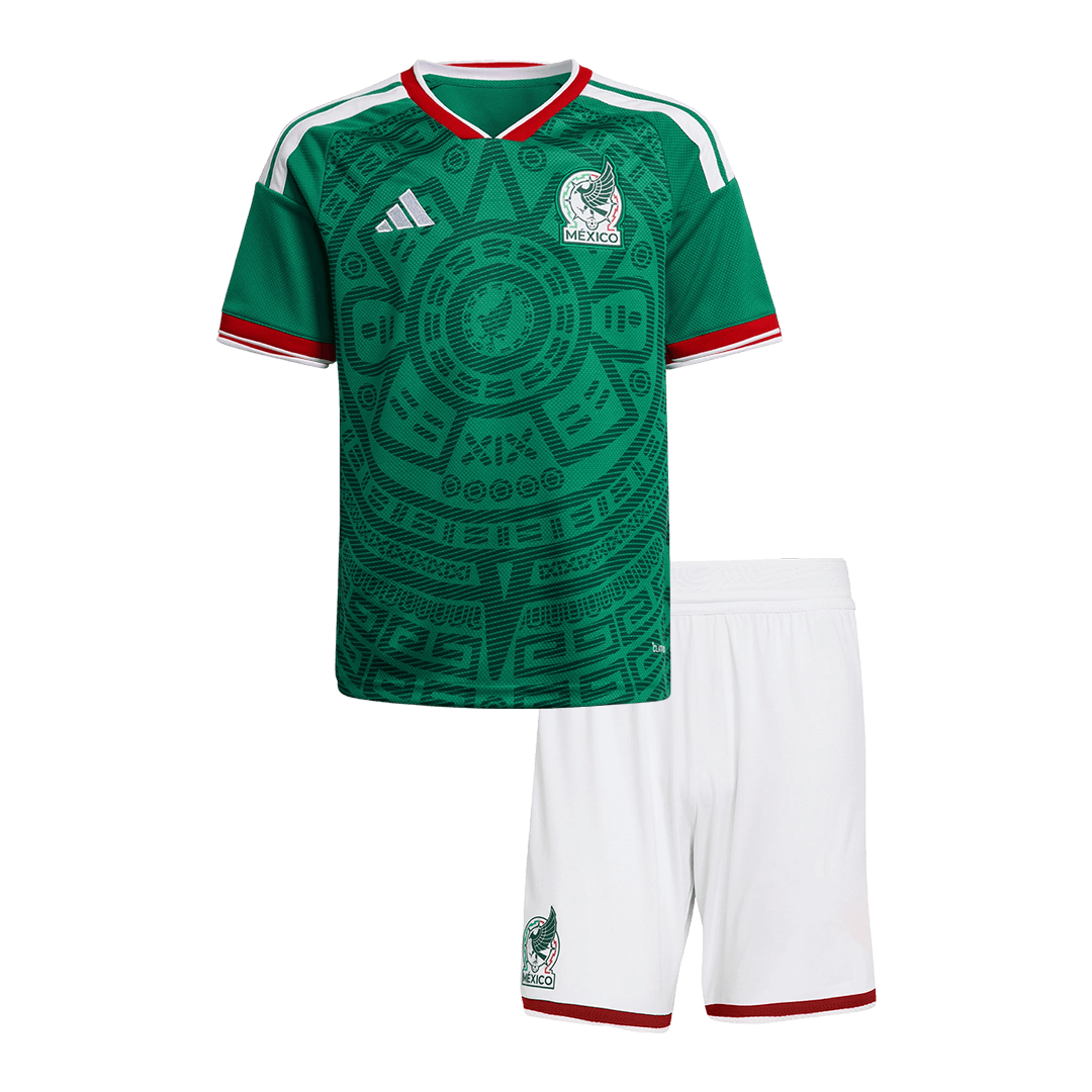 Mexico Infantil 
 Casa Futebol Camisa Conjunto (Camisa+Shorts) 2025/26 Verde